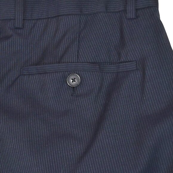 Theory Malcolm Pinstripe Suit Pants Size 31 100% Virgin Wool Slim Tailored Fit - Picture 12 of 13